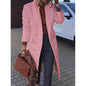 Women's Coat Regular Fit Warm Casual Jacket Long Sleeve Solid Color