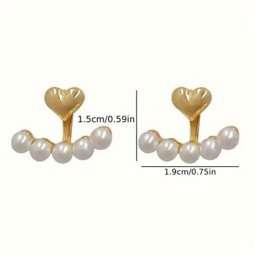 Women's Fashion Earrings Bohemian Style Imitation Pearl Inlay
