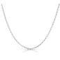 Women's Italian Rolo Link Chain in Solid Sterling Silver