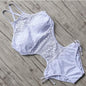 Women's One-Piece Bikini Solid Crochet Swimsuit
