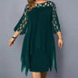 Women's Plus Size Solid Color Sheath Dress