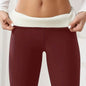Women's Plush Lined Sherpa Leggings High-Stretch Yoga Pants