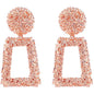 Women's Rectangular Geometric Drop Earrings