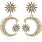 Women's Rhinestone Punk Earrings