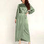 Women's Satin Swing Maxi Dress