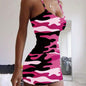 Women's Sexy Sleeveless Camouflage Mini Dress