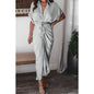 Women's Shirt Maxi Long Dress