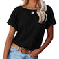 Women's Short Sleeve Raglan Crewneck T Shirts
