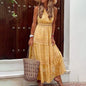 Women's Sleeveless Solid Color Lace Panel Dress