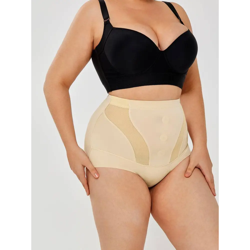 Womens Tummy Control High Waist Mesh Body Shaper