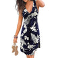 Women's V-Neck A-Line Knee Length Skirt