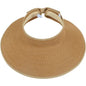 Women's Wide Brim Roll-up Straw Sun Hat Sun Visor