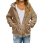 Womens Winter Sherpa Fleece Button Jacket Coat