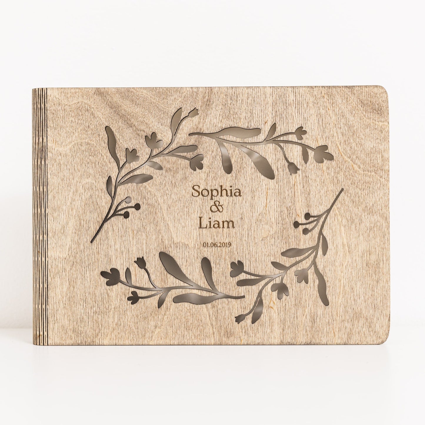Wooden Photo Album - Vine