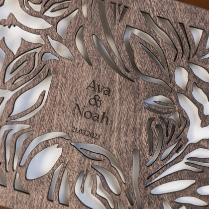 Wooden Photo Album - Wildflower
