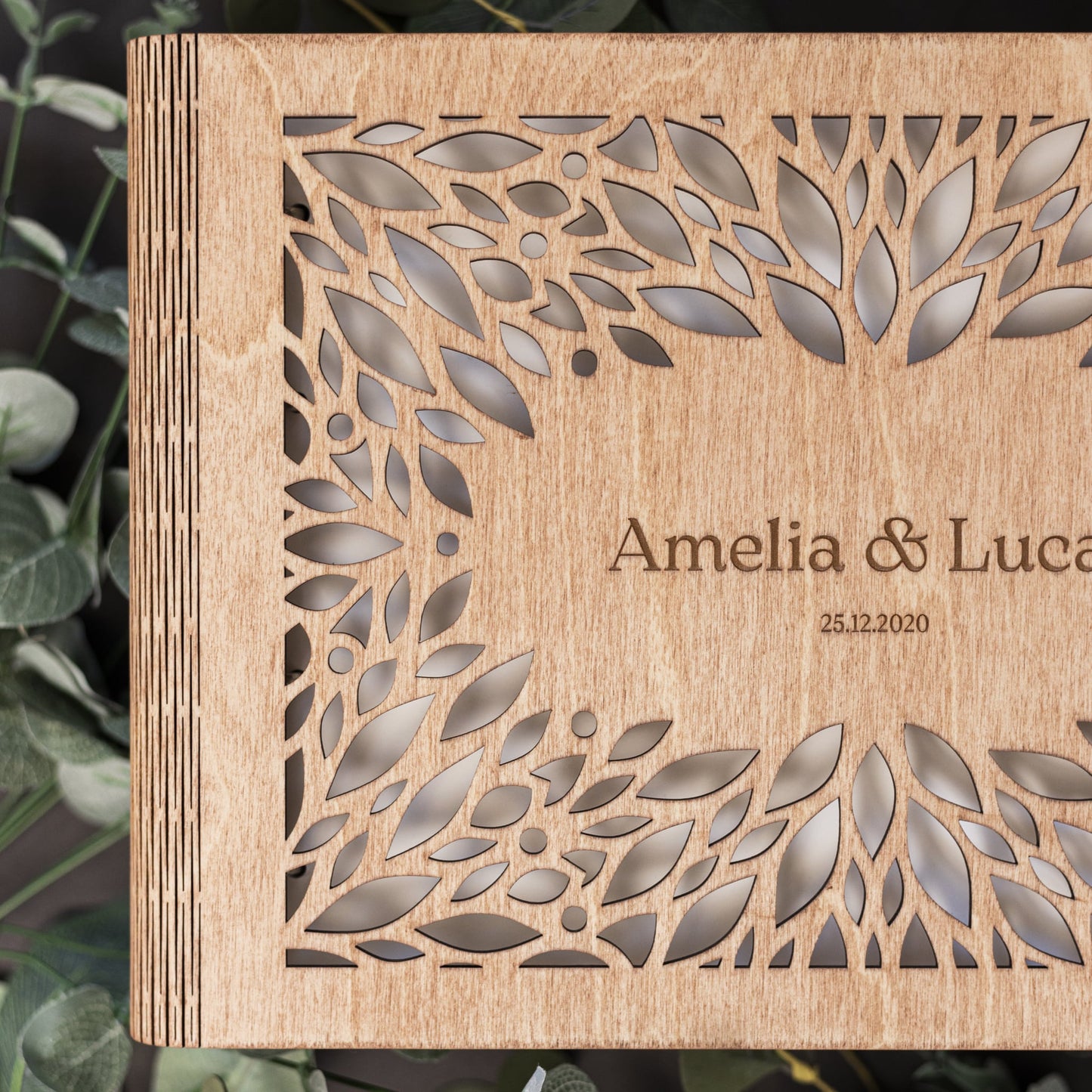 Wooden Photo Album - Crownleaf