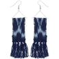 Woven Ikat Fringe Earrings
