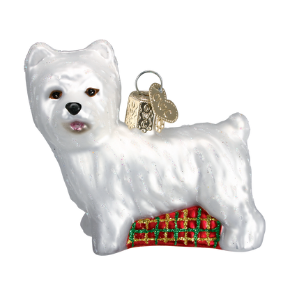 Old World Christmas Westie Glass Blown Ornament