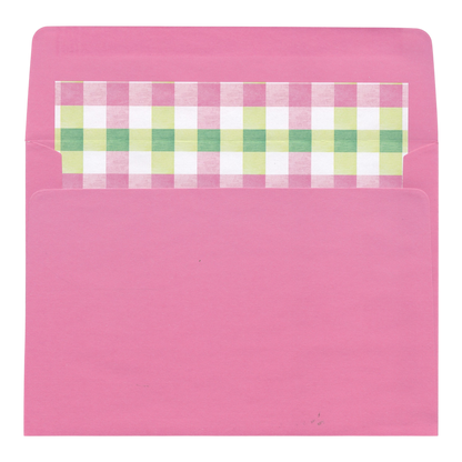 Love You Mom Floral Gingham - Mother's Day Card