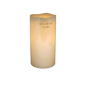Wavy Edge Glow Wick Pillar Candle -