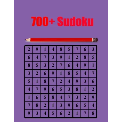 700+ Sudoku: Sudoku Puzzle Book for Adults - Paperback