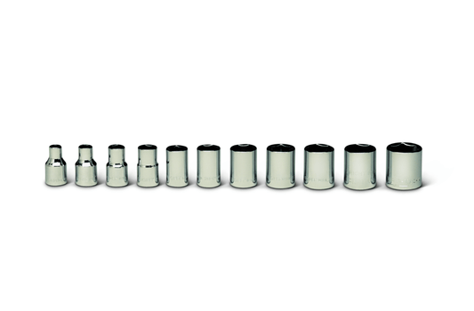 Wright Tool 6 Point Socket Set 11 Piece 1/4" Drive Metric 256