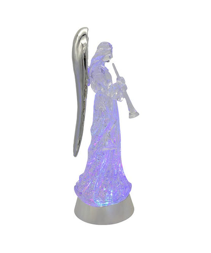 Illuminated Swirling Angel Water Globe