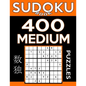 Sudoku Book 400 Medium Puzzles: Sudoku Puzzle Book With Only One Level of Difficulty - Paperback