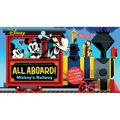 Disney All Aboard! Mickey's Railway (an Abrams Extend-A-Book): A Board Book - Board Book
