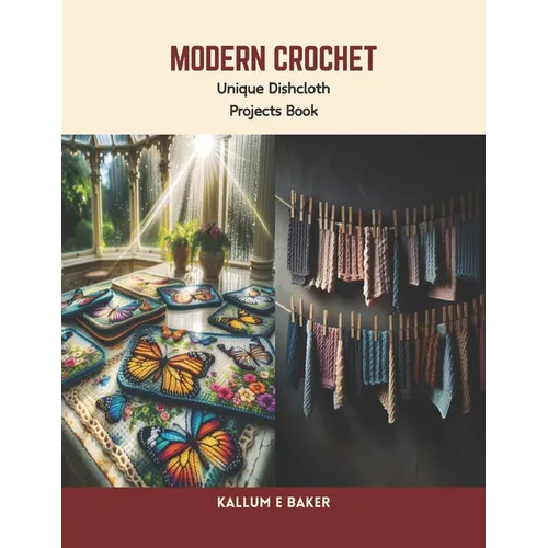 Modern Crochet: Unique Dishcloth Projects Book - Paperback