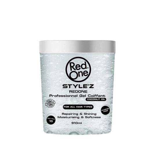 RedOne Stylez Coconut Oil Hair Gel - 30.77 fl oz, Natural Hair Styling & Nourishment
