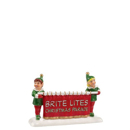 Snow Village Bright Light Christmas Banner