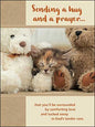 Get Well Card - Sending a Hug and a Prayer