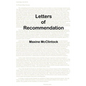 Letters of Recommendation - Paperback