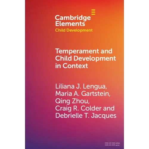 Temperament and Child Development in Context - Paperback