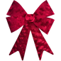 Elegant Luxury Deep Red Velour Bow