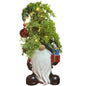 B/O Lighted Resin Holiday Gnome Figurine Red