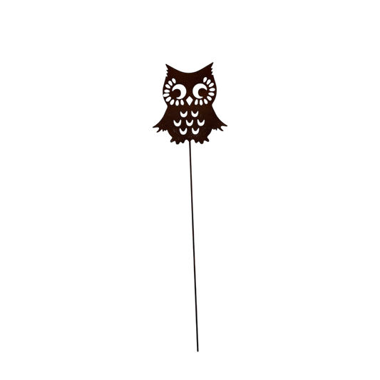 Owl Garden Stake - Hers