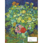 Vintage Flower Painting on Blue - Paperback