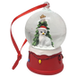 Charming Kitty Snow Globe Ornament - Grey Cat