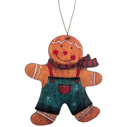 Cozy Country Gingerbread in Overalls
