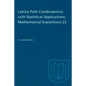 Lattice Path Combinatorics with Statistical Applications; Mathematical Expositions 23 - Paperback