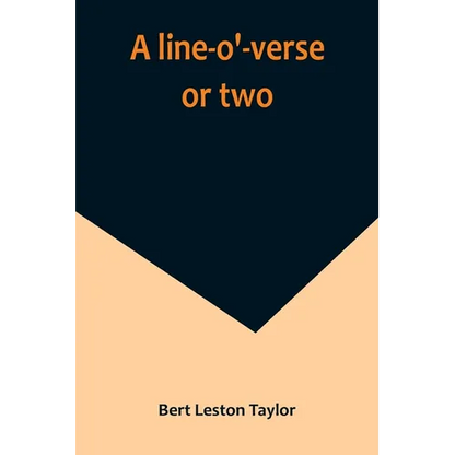 A line-o'-verse or two - Paperback