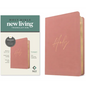 NLT Compact Bible, Filament Enabled (Leatherlike, Holy Dusty Pink, Red Letter) - Imitation Leather