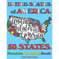 50 States Mandala Coloring Book: United States of America Coloring Book for Adults and Children of All Ages - Paperback