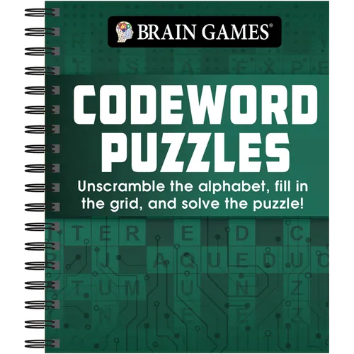 Brain Games - Codeword Puzzle: Unscramble the Alphabet, Fill in the Grid, and Solve the Puzzle! - Spiral