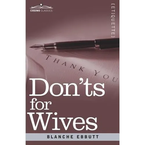 Don'ts for Wives - Paperback