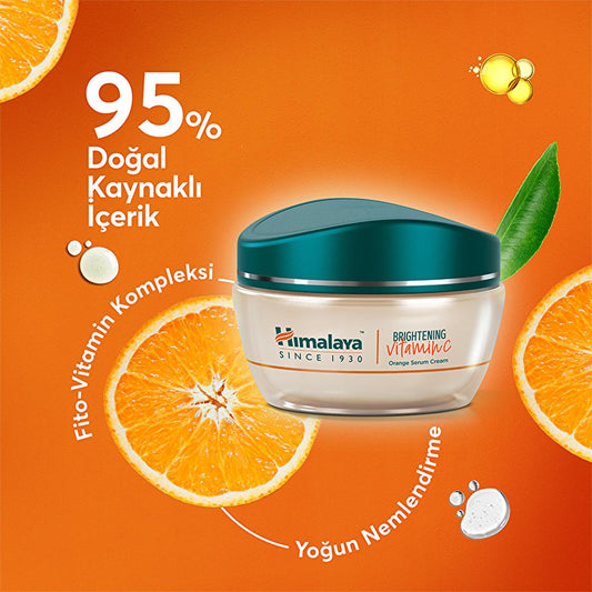 Himalaya Vitamin C Face Cream with Serum - Hydrating, Brightening, Natural Skincare for All Skin Types