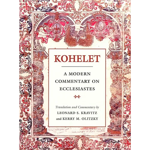 Kohelet: A Modern Commentary on Ecclesiastes - Paperback