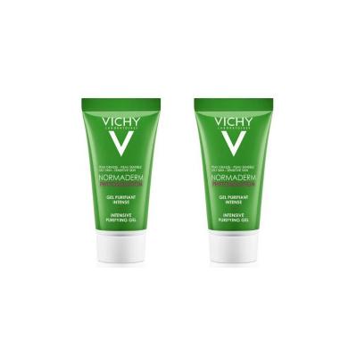 Vichy Normaderm Phytosolution Intensive Purifying Gel for Oily and Acne-Prone Skin - Mineral Enriched Cleanser with Salicylic Acid and Probiotic Derivatives